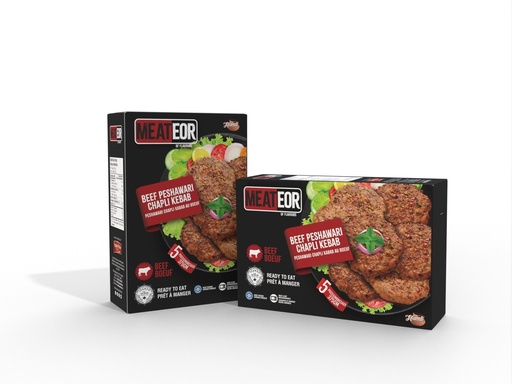 [HDF-BEEF-CHPLI] FZ MEATEOR CHAPLI KEBAB 375 GM "PESHAWARI" BEEF