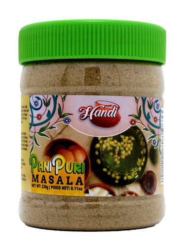 [IN-PANIPURI-MASALA] HANDI JAR PANI PURI MASALA 230GMS
