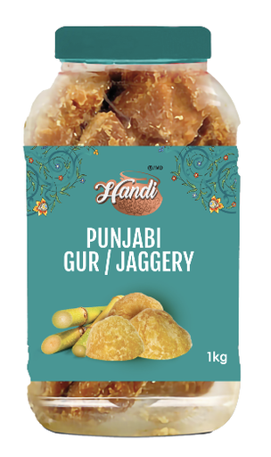 [HD-JAG-PUNJ-JAR] HANDI JAGGERY PUNJABI GUR 1KG