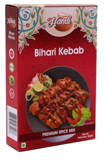 [HD-MSL-BIHARI] HANDI RECIPE MIX BIHARI KABAB MASALA 50 GMS