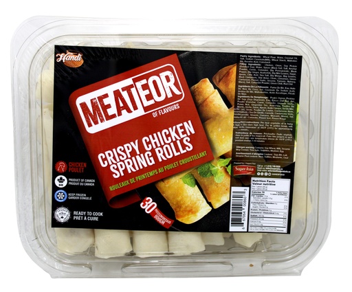 [MEATEOR-CHKSROLL] MEATEOR CRISPY CHICKEN SPRING ROLLS 900 GM