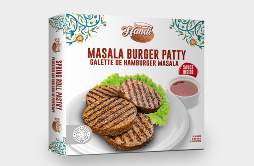 [HDF-BUR-PAT] FZ HANDI MASALA BURGER PATTY 4PC/PKT 220GM