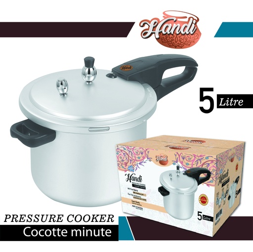 [UT-METAL-COOKER5L] HANDI UTM PRESSURE COOKER 5LTR