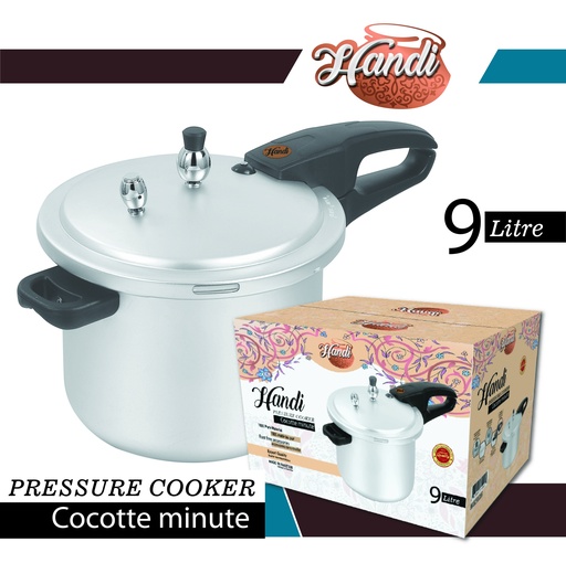 [UT-METAL-COOKER9L] HANDI UTM PRESSURE COOKER 9LTR