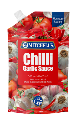 [MCH-SAU-POUCH-800] MITCHELL'S SAUCE POUCH CHILLI GARLIC 800GM