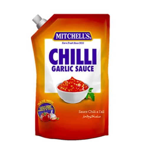 [MCH-SAU-POUCH-800] MITCHELL'S SAUCE POUCH CHILLI GARLIC 800GM