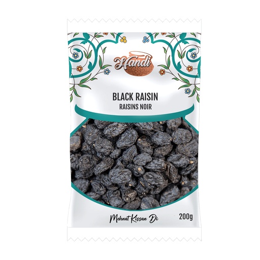[IN-BLK-RAISIN200] HANDI DF RAISIN BLACK 200GM
