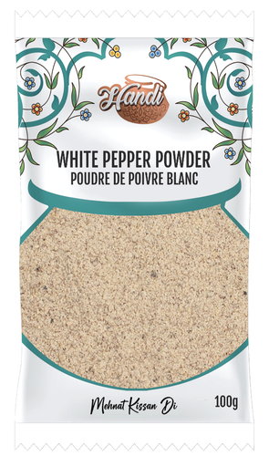 [IN-PEPP-WHITE100] HANDI PS WHITE PEPPER POWDER 100GM