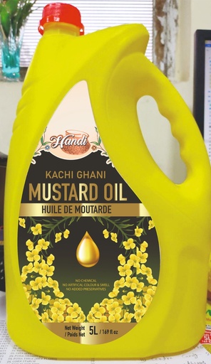 [IN-OIL-MUS-5LTR] HANDI OIL MUSTARD 5LTR