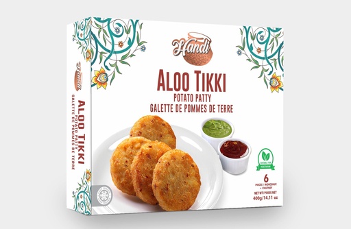 [HDF-ALOO-TIK] FZ HANDI PLAIN ALOO TIKKI 8PC/PKT 400GM