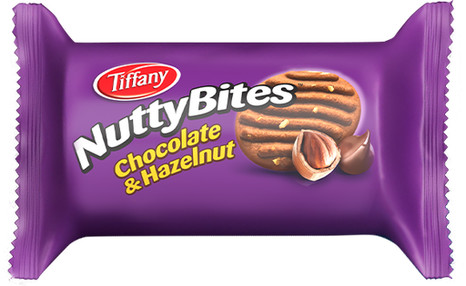 [TIF-NUT-CHOC-HAZ] TIFFANY NUTTYBITE FLOW PACK CHOCOLATE HAZELNUT 72GM