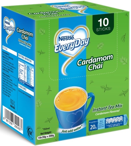 [NES-TEA-CAR-10] NESTLE  EVERYDAY TEA WITH CARDAMOM 3 IN 1 - 10 PACK