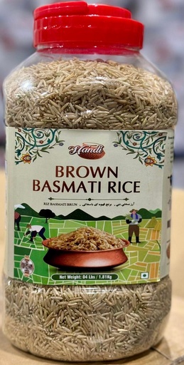 [RCE-BROWN-4LB] RICE HANDI BROWN BASMATI IN JAR 4LB