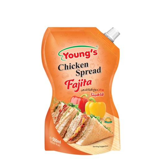 [YNG-SPR-CHFAJ] YOUNG'S CHICKEN FLAVOURED SPREAD FAJITA 500ML