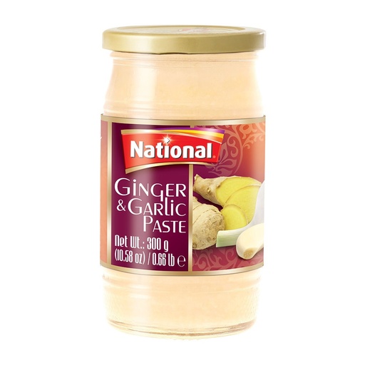 [NF-PST-MIX] NATIONAL PASTE SML GINGER & GARLIC 300GM