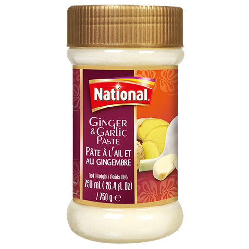 [NF-PSTL-MIX] NATIONAL PASTE LRG GINGER GARLIC 750GM