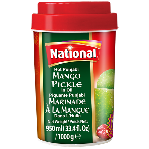 [NF-PKLL-HPMGO] NATIONAL PICKLE HOT PUNJABI MANGO 1000GM