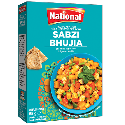 [NF-RM-V-SABZ] NATIONAL RMV SABZI BHUJIA 65GM