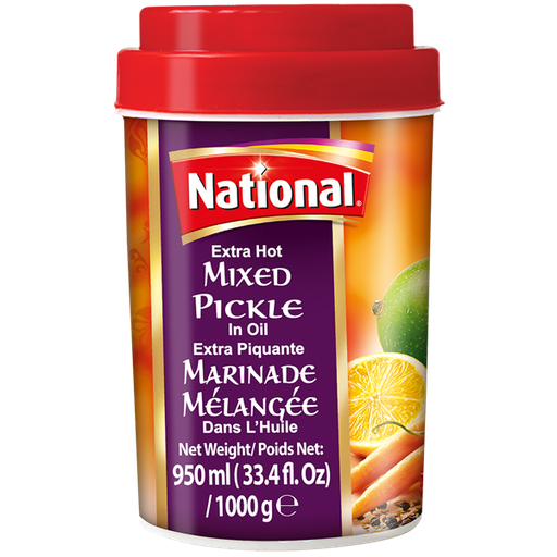 [NF-PKLL-EHMIX] NATIONAL PICKLE EXTRA HOT  MIXED 1000GM