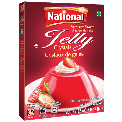 [NF-CRJ-STR] NATIONAL CRYSTAL JELLY STRAWBERRY 80GM