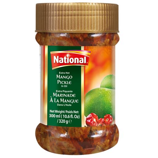 [NF-PKL-EHMGO] NATIONAL PICKLE SML EXTRA HOT MANGO 320GM