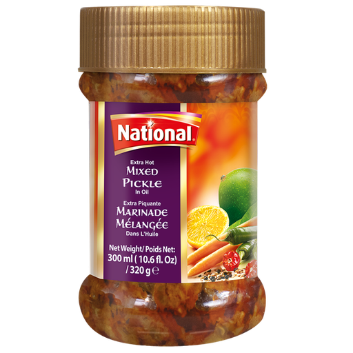 [NF-PKL-EHMIX] NATIONAL PICKLE SML EXTRA HOT MIXED 320GM