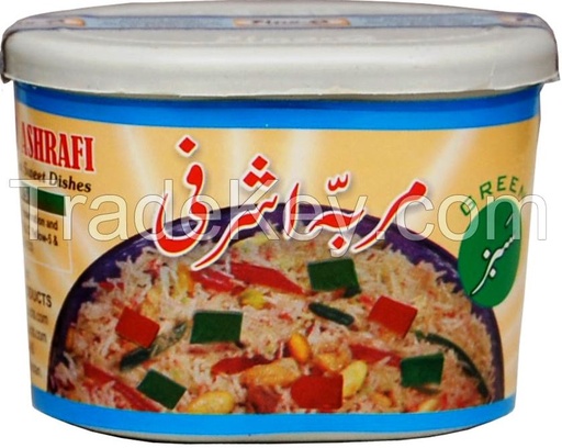 [NAF-ASH-GRN] NAFEES ASHRAFI MURABBA GREEN 200GM