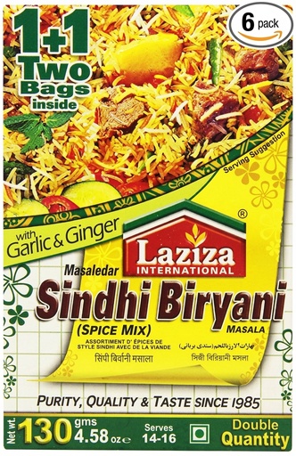 [LZMS-SBIR] LAZIZA RM SINDHI BIRYANI MASALA 100GM