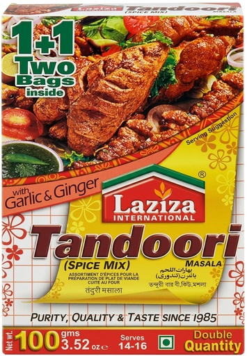 [LZMS-TAN] LAZIZA RM TANDOORI/B.B.Q MASALA 100GM