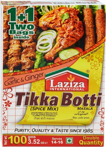 [LZMS-TIKBOT] LAZIZA RM TIKKA BOTTI MASALA 100GM