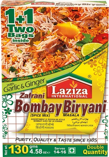 [LZMS-BOM] LAZIZA RM ZAFRANI BOMBAY BIRYANI MASALA 130GM