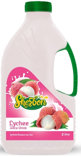 [SHR-JCE-2LTR-LYCHEE] SHERBON 2 LTR LYCHEE JUICE DRINK
