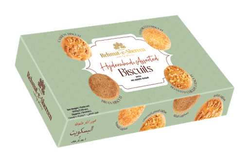 [RA-COOKIES-HYD-ASSR] REHMAT-E-SHEREEN COOKIES NO SUGAR ADDED HYDERABADI 200GM