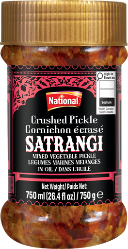 [NF-PKLL-CRSH-SAT] NATIONAL PICKLE CRUSHED SATRANGI 750GM