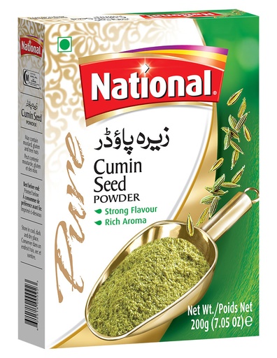 [NF-PS-CUM-PWDR400] NATIONAL PS CUMIN POWDER 400GM