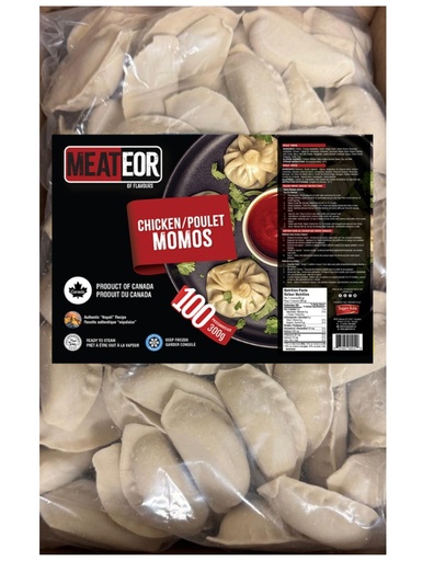 [MEATEOR-BLK-CHK-MOMO] FZ MEATEOR MOMOS BULK 100PC CHICKEN