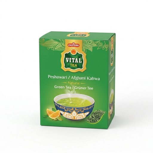 [T-VIT-KAH-GT-S] VITAL TEA GREEN PESHAWARI KAHWA 100GM