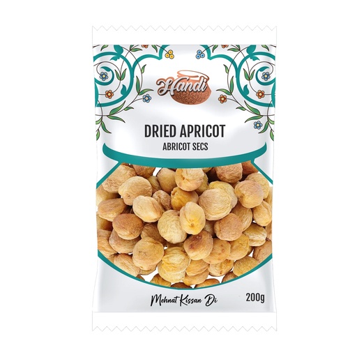 [DRY-APP-200GM] HANDI DF DRY APRICOTS  200GM