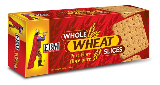 [ENG-WWHET] EBM FP WHOLE WHEAT SLICES BISCUIT 168 GM
