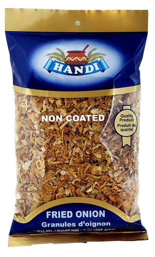 [IN-FRIED-ON-NC] HANDI *NON COATED* FRIED ONIONS 200GM