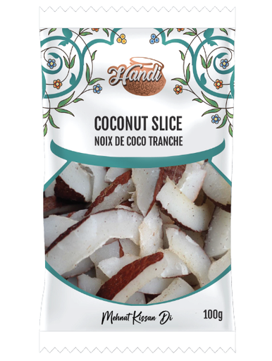[IN-COC-SLICE-100] HANDI PS COCONUT SLICE 100GM