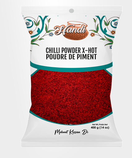 [IN-CHILLI-XHOT400] HANDI PS CHILLI POWDER EXTRA HOT 400GM