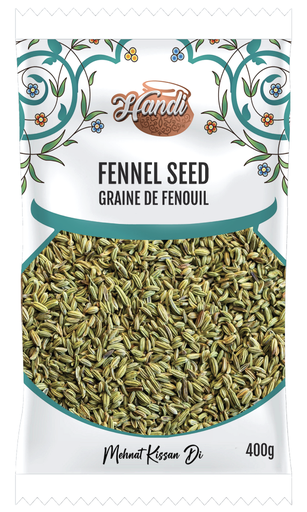 [IN-FEN-W400] HANDI PS FENNEL SEED WHOLE 400GMS
