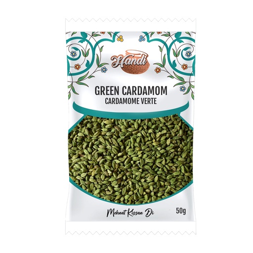 [IN-CAR-GRN50] HANDI PS GREEN CARDAMOM 50GM