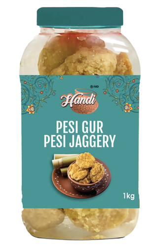 [HD-JAG-JAR] HANDI JAGGERY PESI GUR 1KG