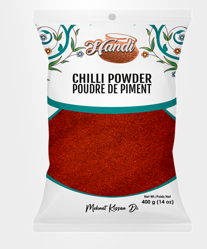 [IN-CHILLI-PDR-400] HANDI PS CHILLI POWDER RED 400GM
