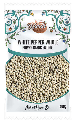 [IN-PEPW-WHL] HANDI PS WHITE PEPPER WHOLE 100GM