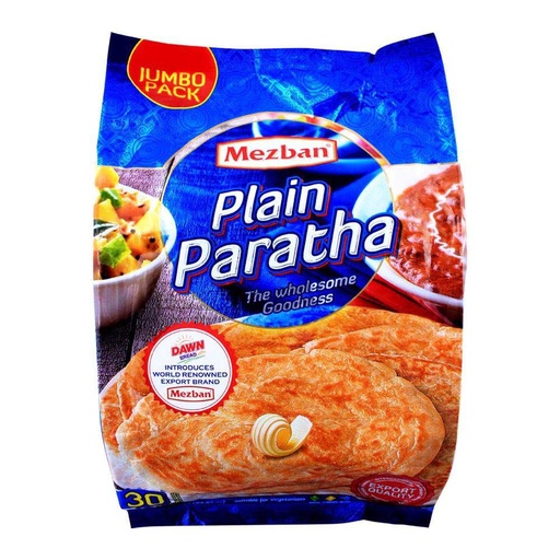 [DN-PAR-MEZ30PCS] MEZBAN 30 PCS PLAIN PARATHA IN JUMBO PACK 2400 GM