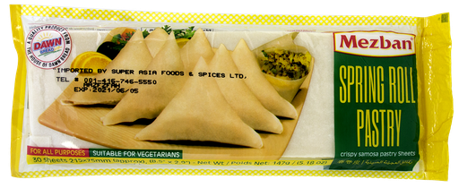 [DN-PATTI-SAMOSA] MEZBAN SPRING ROLL PASTRY SMALL 147GM