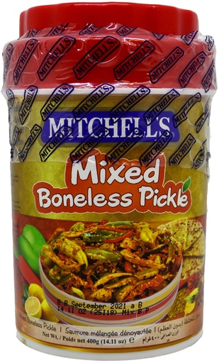 [MCH-400PKL-BLMX] MITCHELL'S PICKLE SML BONELESS MIX 400GM